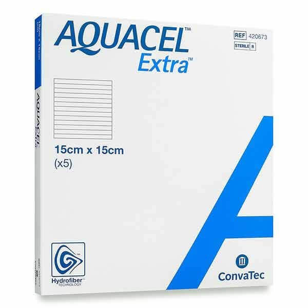 Aqaucel Extra康威愛康膚強化吸收親水性敷料15x15