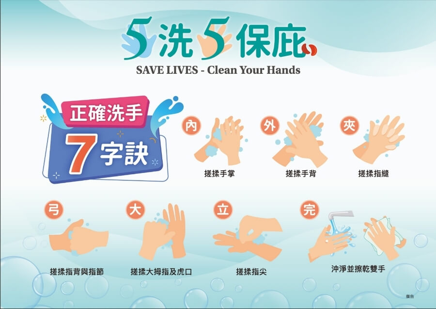 正確洗手7字訣